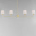 Myhouse Lighting Maxim - 12097SWSBR - Four Light Linear Chandelier - Bristol - Satin Brass