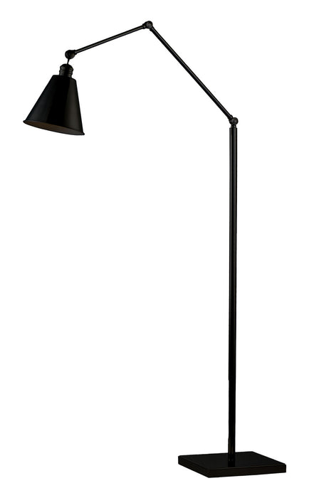 Myhouse Lighting Maxim - 12228BK - One Light Floor Lamp - Library - Black