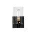Myhouse Lighting Maxim - 12401CLBKSBR - One Light Wall Sconce - Pinn - Black / Satin Brass