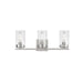 Myhouse Lighting Maxim - 12403CLSN - Three Light Bath Vanity - Pinn - Satin Nickel