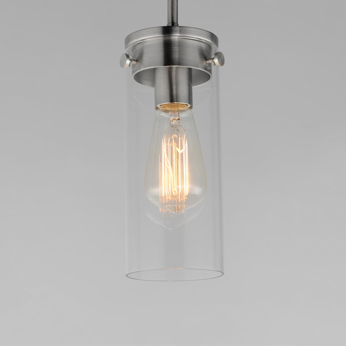 Myhouse Lighting Maxim - 12406CLSN - One Light Mini Pendant - Pinn - Satin Nickel