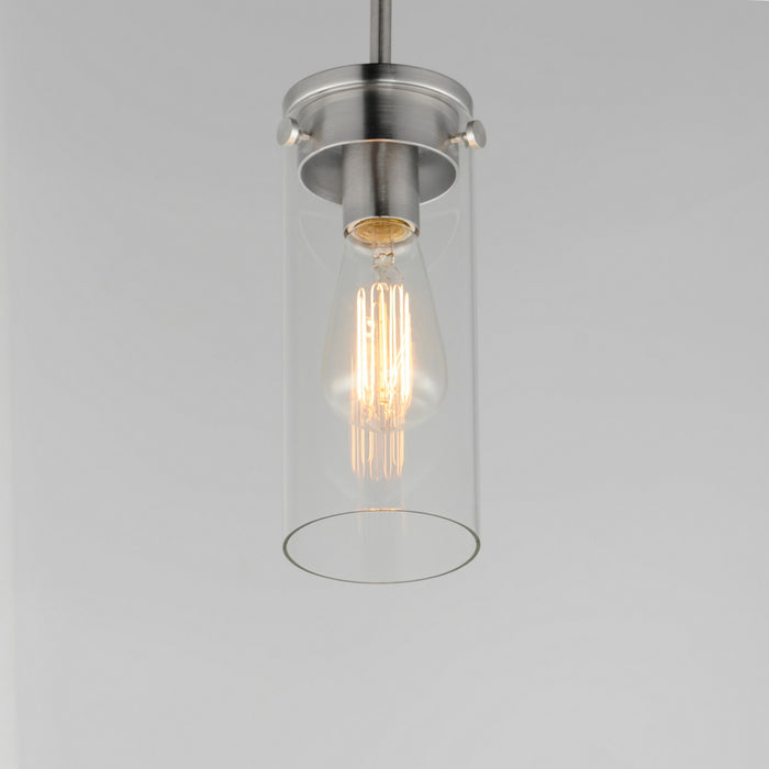 Myhouse Lighting Maxim - 12406CLSN - One Light Mini Pendant - Pinn - Satin Nickel