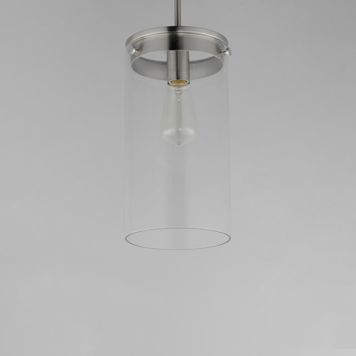 Myhouse Lighting Maxim - 12408CLSN - One Light Pendant - Pinn - Satin Nickel