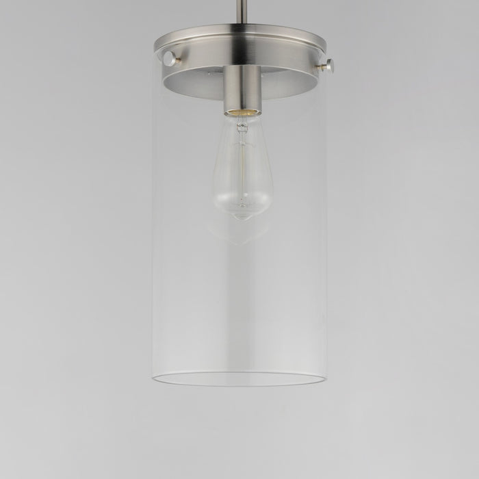 Myhouse Lighting Maxim - 12408CLSN - One Light Pendant - Pinn - Satin Nickel