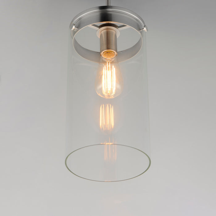 Myhouse Lighting Maxim - 12408CLSN - One Light Pendant - Pinn - Satin Nickel
