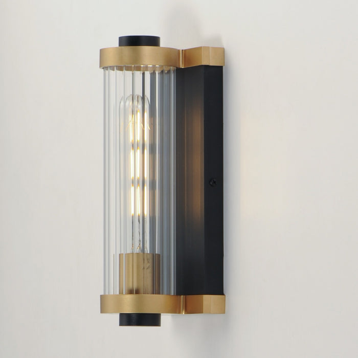 Myhouse Lighting Maxim - 16120CRBKAB - One Light Outdoor Wall Sconce - Opulent - Black / Antique Brass