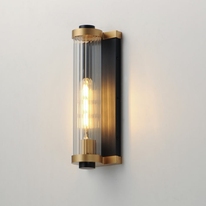 Myhouse Lighting Maxim - 16121CRBKAB - One Light Outdoor Wall Sconce - Opulent - Black / Antique Brass