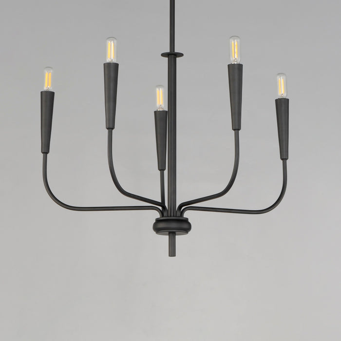 Myhouse Lighting Maxim - 24815BK - Five Light Chandelier - Vela - Black