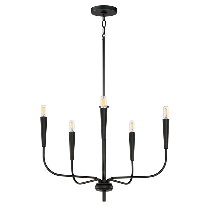 Myhouse Lighting Maxim - 24815BK - Five Light Chandelier - Vela - Black