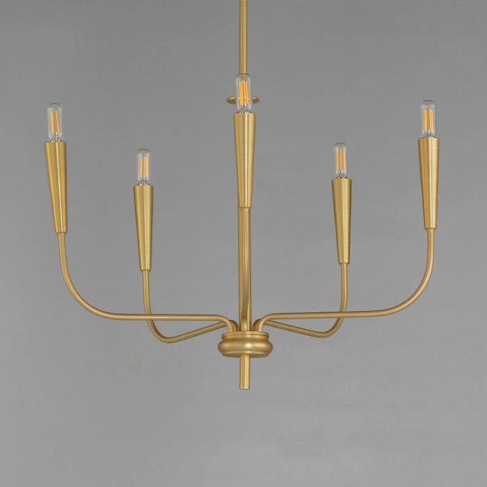 Myhouse Lighting Maxim - 24815SBR - Five Light Chandelier - Vela - Satin Brass