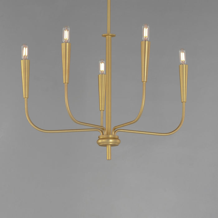 Myhouse Lighting Maxim - 24815SBR - Five Light Chandelier - Vela - Satin Brass