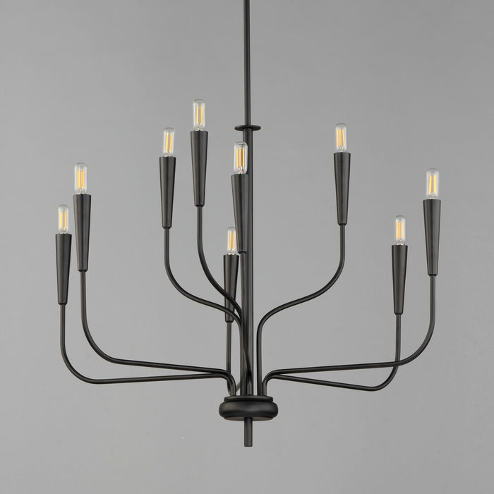 Myhouse Lighting Maxim - 24819BK - Nine Light Chandelier - Vela - Black