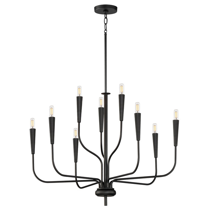 Myhouse Lighting Maxim - 24819BK - Nine Light Chandelier - Vela - Black