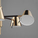 Myhouse Lighting Maxim - 25175DBZHR - LED Chandelier - Carlo - Dark Bronze, Leather, Heritage Brass