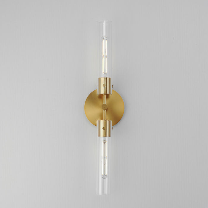 Myhouse Lighting Maxim - 26370CLNAB - LED Wall Sconce - Equilibrium - Natural Aged Brass