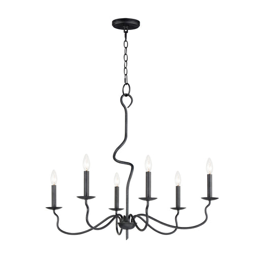 Myhouse Lighting Maxim - 27706BO - Six Light Chandelier - Padrona - Black Oxide