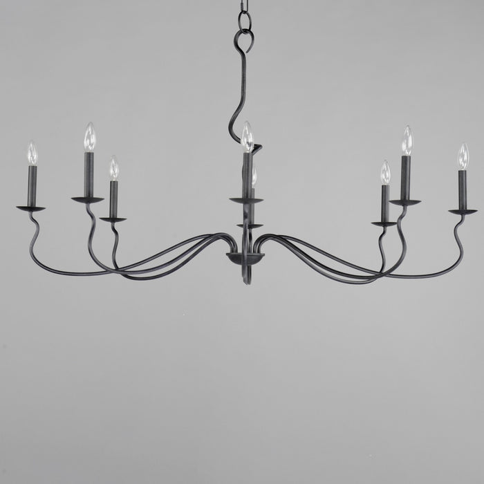 Myhouse Lighting Maxim - 27708BO - Eight Light Chandelier - Padrona - Black Oxide