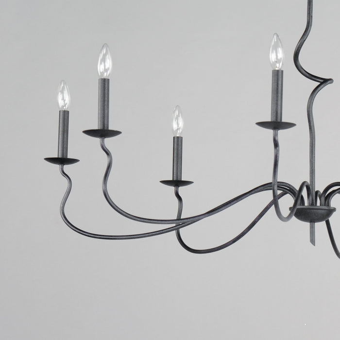 Myhouse Lighting Maxim - 27708BO - Eight Light Chandelier - Padrona - Black Oxide