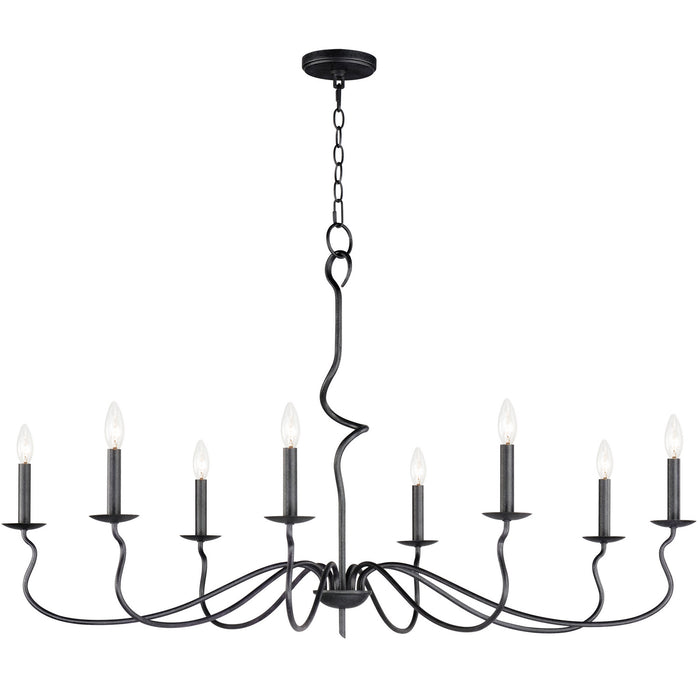 Myhouse Lighting Maxim - 27708BO - Eight Light Chandelier - Padrona - Black Oxide