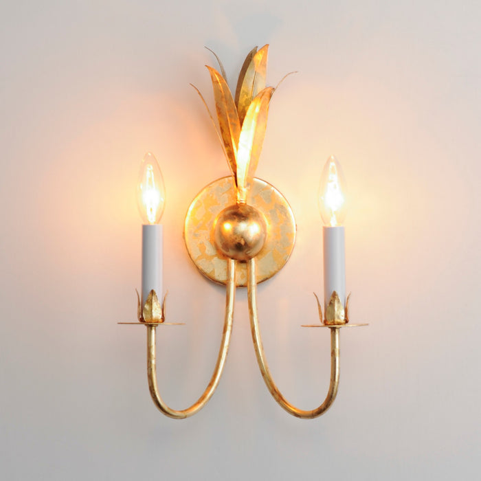 Myhouse Lighting Maxim - 2882GL - Two Light Wall Sconce - Paloma - Gold Leaf