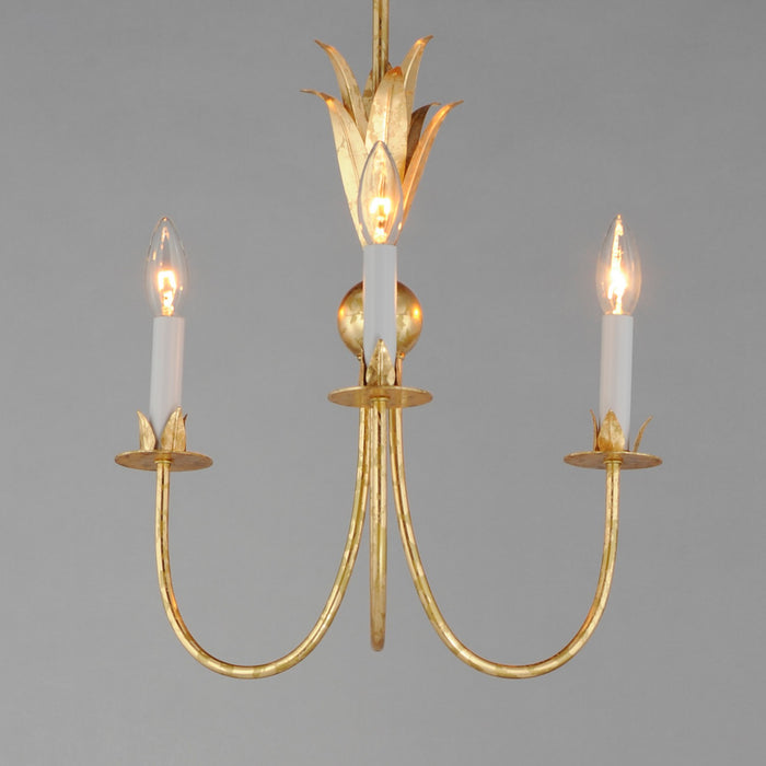 Myhouse Lighting Maxim - 2883GL - Three Light Chandelier - Paloma - Gold Leaf