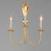 Myhouse Lighting Maxim - 2883GL - Three Light Chandelier - Paloma - Gold Leaf