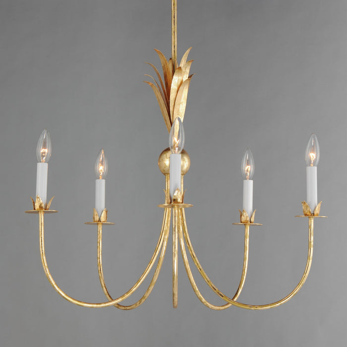 Myhouse Lighting Maxim - 2885GL - Five Light Chandelier - Paloma - Gold Leaf