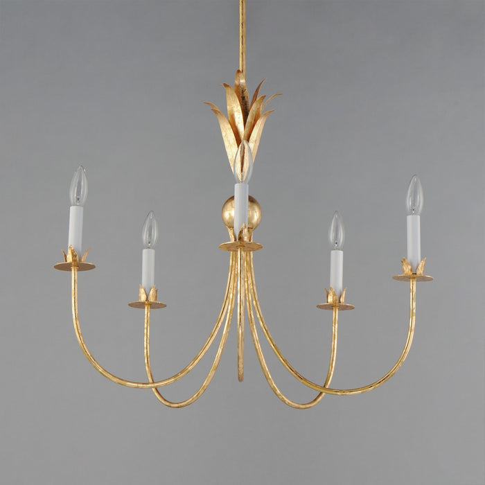 Myhouse Lighting Maxim - 2885GL - Five Light Chandelier - Paloma - Gold Leaf