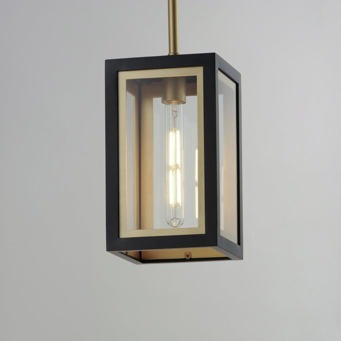 Myhouse Lighting Maxim - 30051CLBKGLD - One Light Outdoor Pendant - Neoclass - Black / Gold