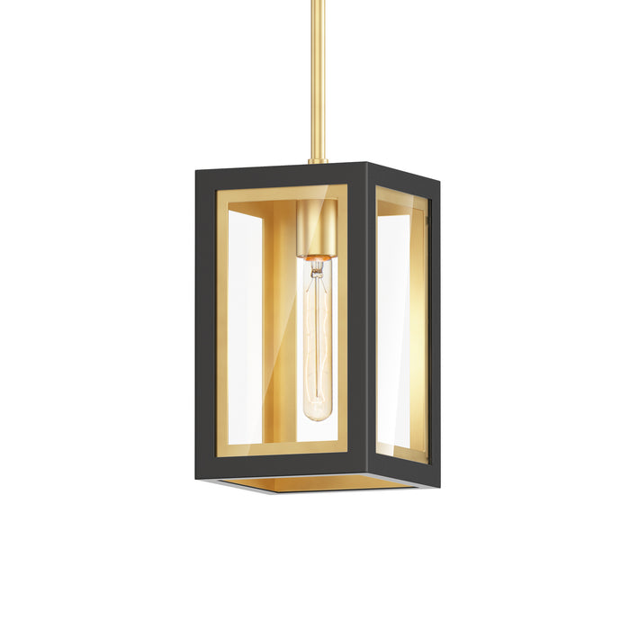 Myhouse Lighting Maxim - 30051CLBKGLD - One Light Outdoor Pendant - Neoclass - Black / Gold