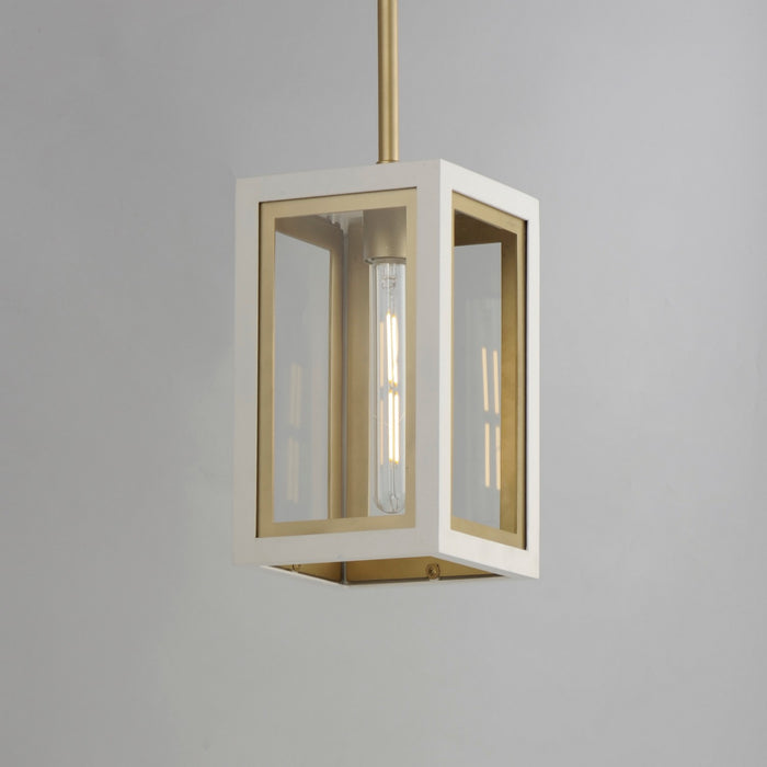 Myhouse Lighting Maxim - 30051CLWTGLD - One Light Outdoor Pendant - Neoclass - White/Gold