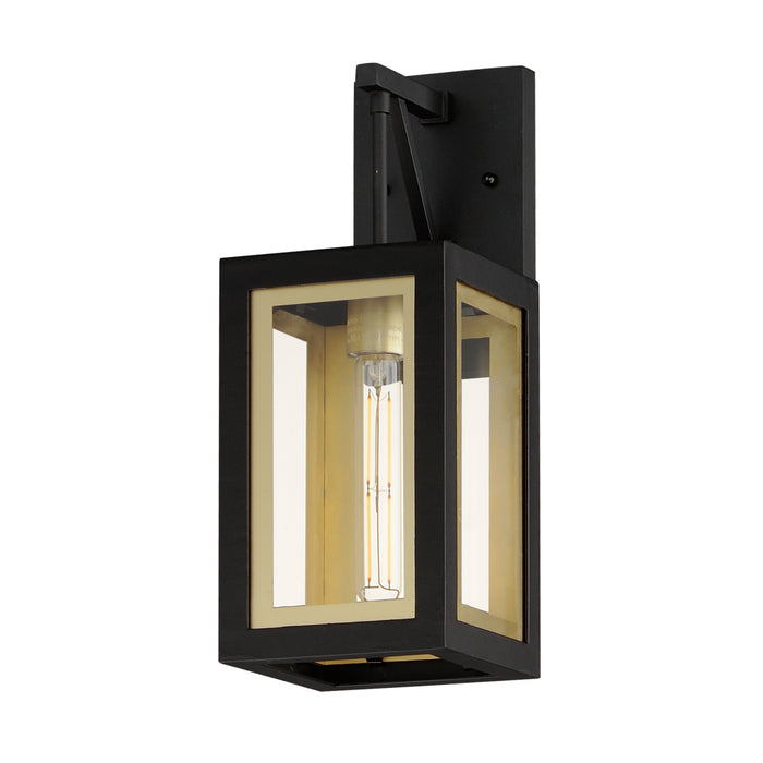 Myhouse Lighting Maxim - 30052CLBKGLD - One Light Outdoor Wall Sconce - Neoclass - Black / Gold