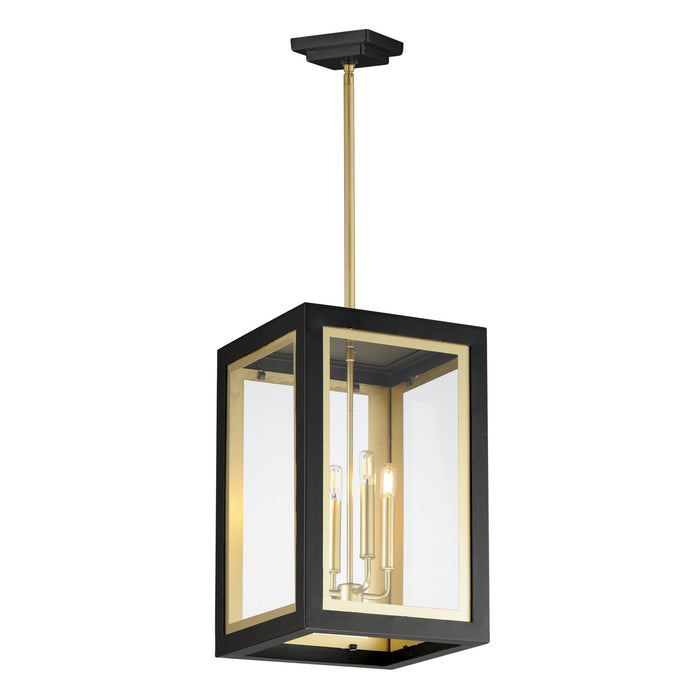 Myhouse Lighting Maxim - 30058CLBKGLD - Four Light Outdoor Pendant - Neoclass - Black / Gold