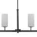 Myhouse Lighting Maxim - 32004SWBK - Four Light Linear Chandelier - Town and Country - Black