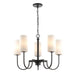 Myhouse Lighting Maxim - 32005SWBK - Five Light Chandelier - Town and Country - Black