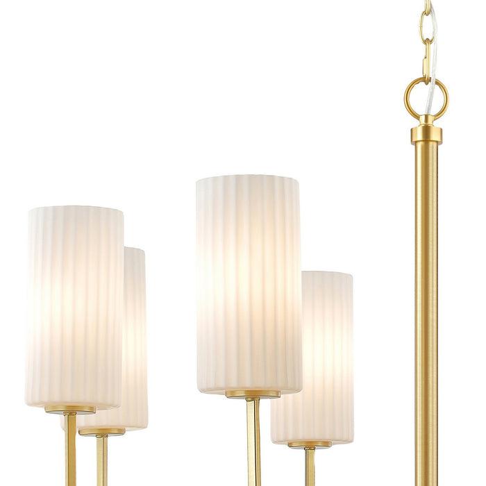 Myhouse Lighting Maxim - 32008SWSBR - Eight Light Chandelier - Town and Country - Satin Brass