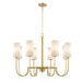 Myhouse Lighting Maxim - 32008SWSBR - Eight Light Chandelier - Town and Country - Satin Brass