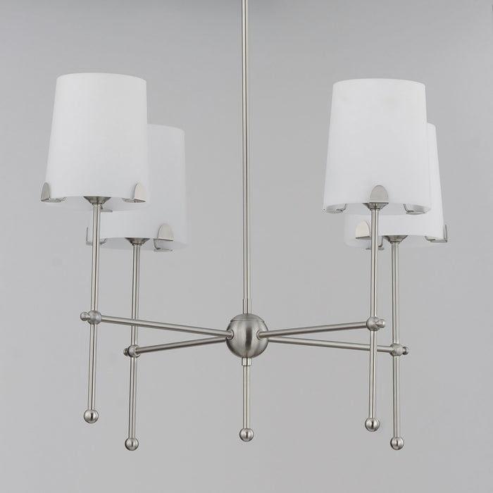 Myhouse Lighting Maxim - 32364WTSN - Four Light Chandelier - Huntington - Satin Nickel