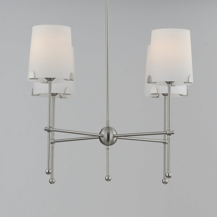 Myhouse Lighting Maxim - 32364WTSN - Four Light Chandelier - Huntington - Satin Nickel