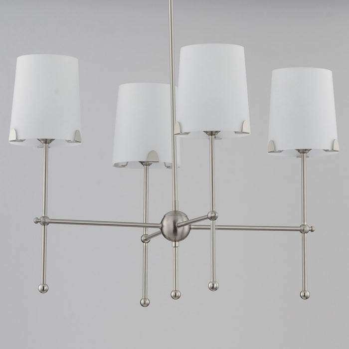 Myhouse Lighting Maxim - 32364WTSN - Four Light Chandelier - Huntington - Satin Nickel