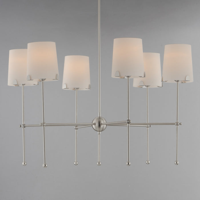 Myhouse Lighting Maxim - 32366WTSN - Six Light Chandelier - Huntington - Satin Nickel