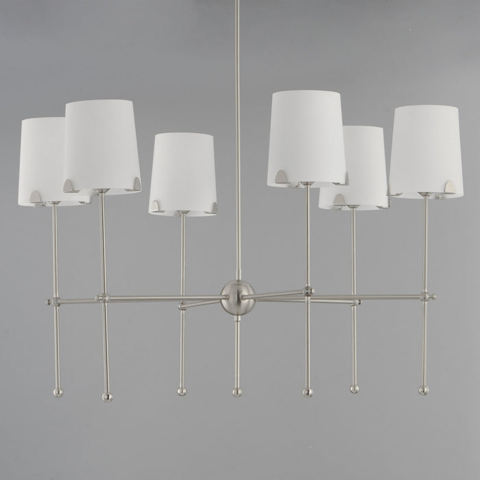 Myhouse Lighting Maxim - 32366WTSN - Six Light Chandelier - Huntington - Satin Nickel