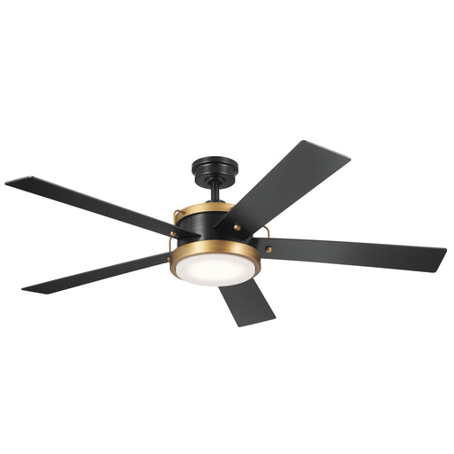 Myhouse Lighting Kichler - 330045SBK - 56"Ceiling Fan - Salvo - Satin Black