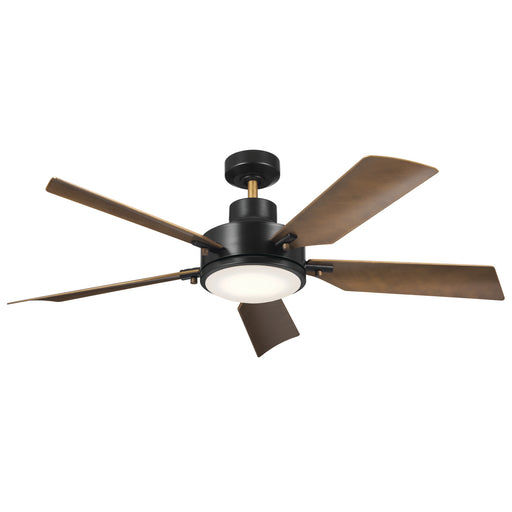 Myhouse Lighting Kichler - 330057SBK - 56"Ceiling Fan - Guardian - Satin Black