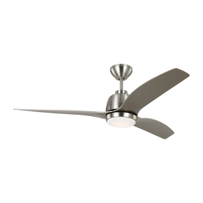 Myhouse Lighting Visual Comfort Fan - 3AVLR54BSD - 54``Ceiling Fan - Avila 54 LED - Brushed Steel