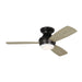 Myhouse Lighting Visual Comfort Fan - 3IKR44AGPD - 44``Ceiling Fan - Ikon 44 Hugger LED - Aged Pewter