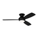 Myhouse Lighting Visual Comfort Fan - 3IKR52MBKD - 52``Ceiling Fan - Ikon 52 Hugger LED - Midnight Black