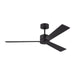 Myhouse Lighting Visual Comfort Fan - 3RZR52MBK - 52``Ceiling Fan - Rozzen 52 - Midnight Black