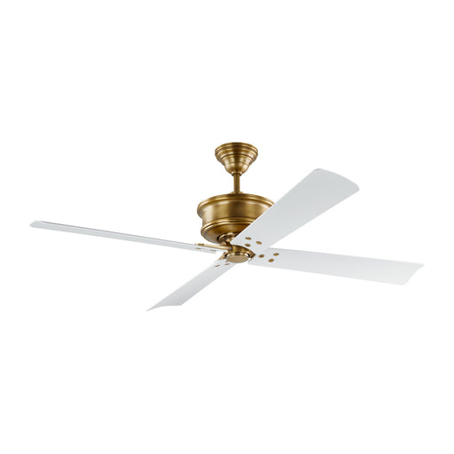 Myhouse Lighting Visual Comfort Fan - 4SBWR56HAB - 56``Ceiling Fan - Subway 56 - Hand Rubbed Antique Brass
