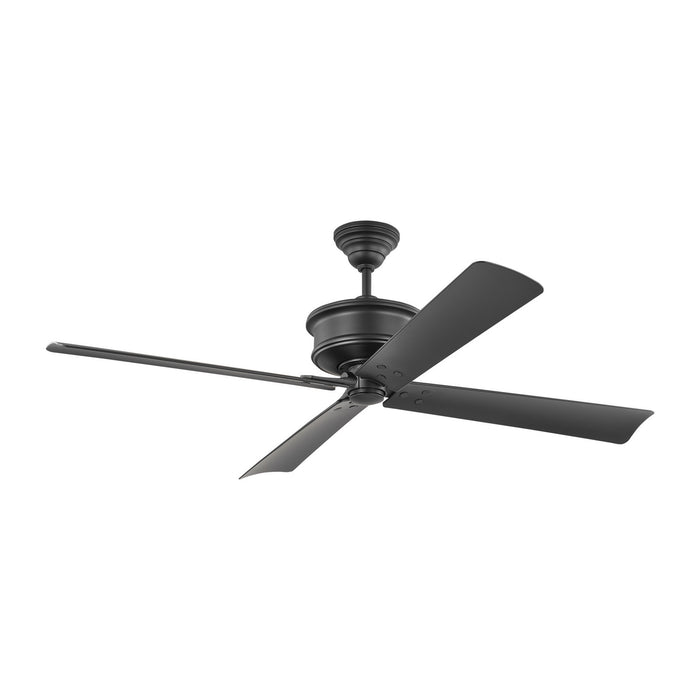 Myhouse Lighting Visual Comfort Fan - 4SBWR56MBK - 56``Ceiling Fan - Subway 56 - Midnight Black